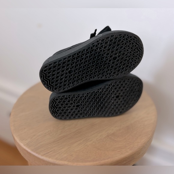 Club Canvas Baby Toddler Black Skater Shoes Sneakers Size 5 - Picture 3 of 3